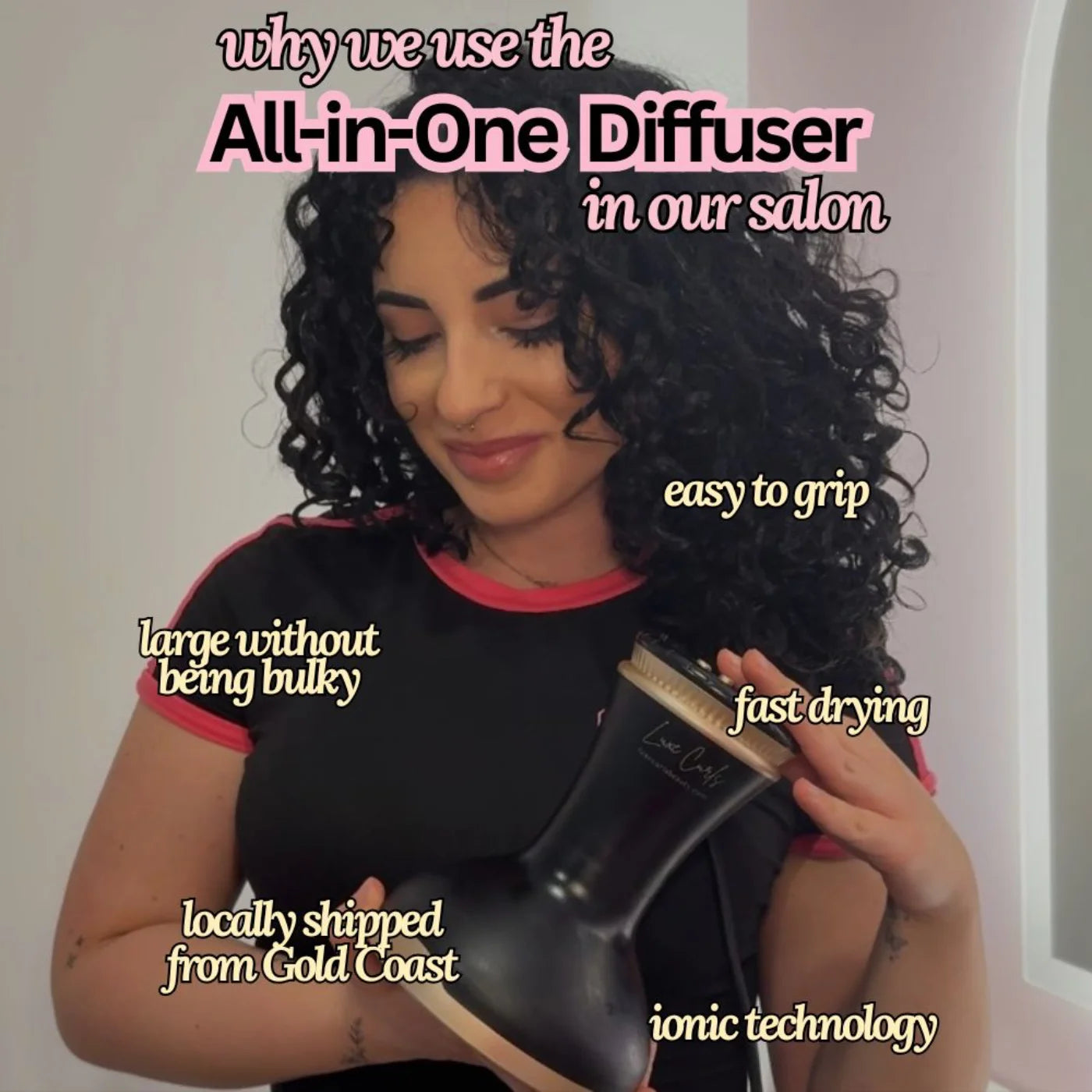 Luxe Curls All-in-One Ionic Hair Diffuser