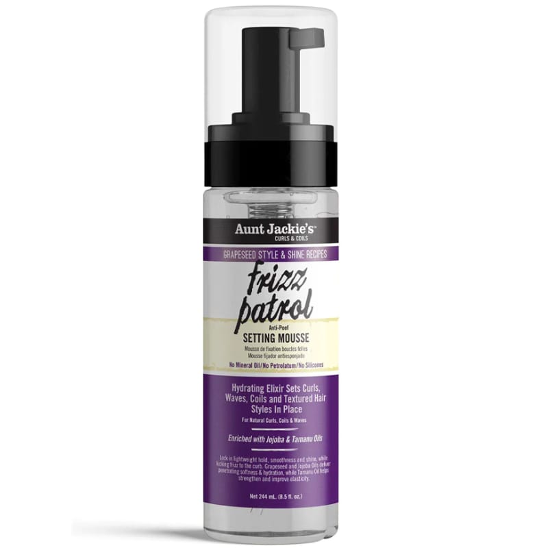 Aunt Jackie's Frizz Patrol Anti-Poof Twist & Curl Setting Mousse