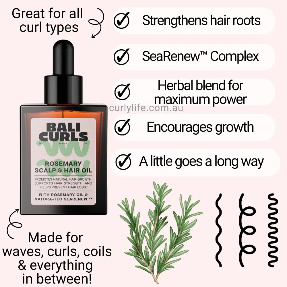 Bali Curls Rosemary Grow Hair & Scalp Oil