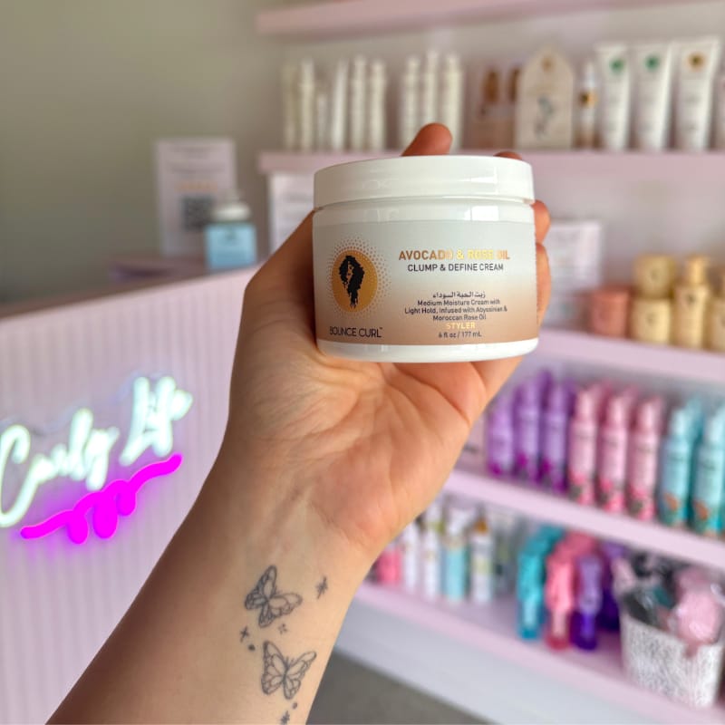 Bounce Curl Avocado & Rose Oil Clump and Define Cream
