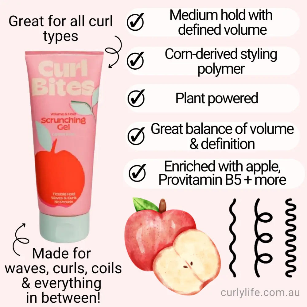 Curl Bites Volume & Hold Scrunching Gel