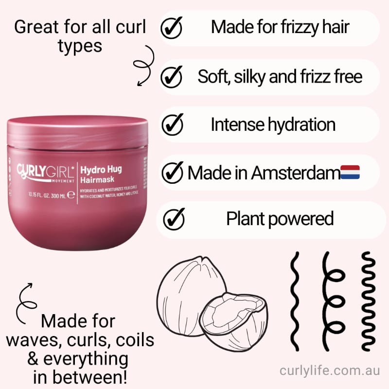 Curly Girl Movement Hydro Hug Hydration Hair Mask