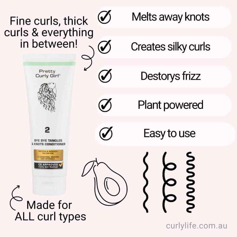 Pretty Curly Girl Bye Bye Tangles Conditioner