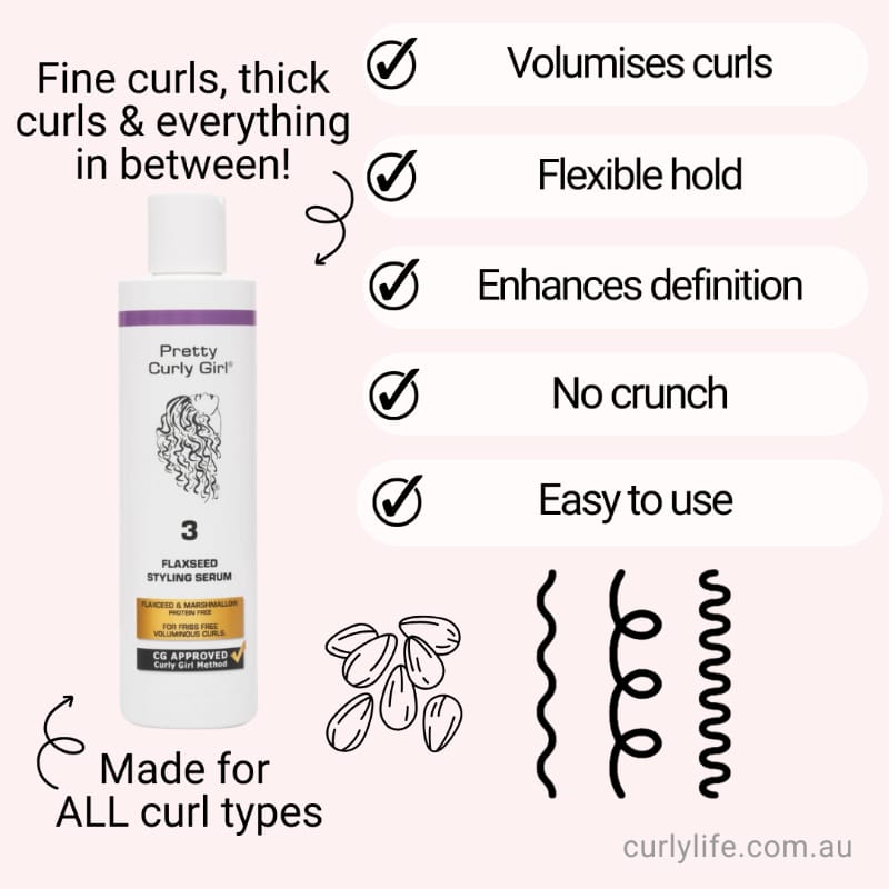 Pretty Curly Girl Flaxseed Styling Serum