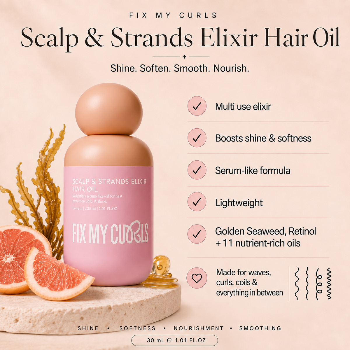 Fix My Curls Turn Frizz Into Curls Bundle