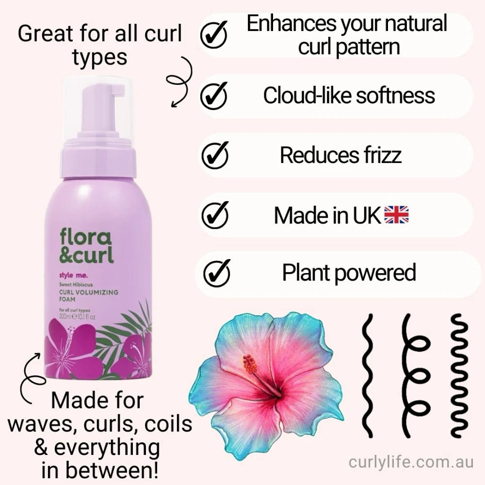 Flora & Curl Sweet Hibiscus Curl Volumizing Foam
