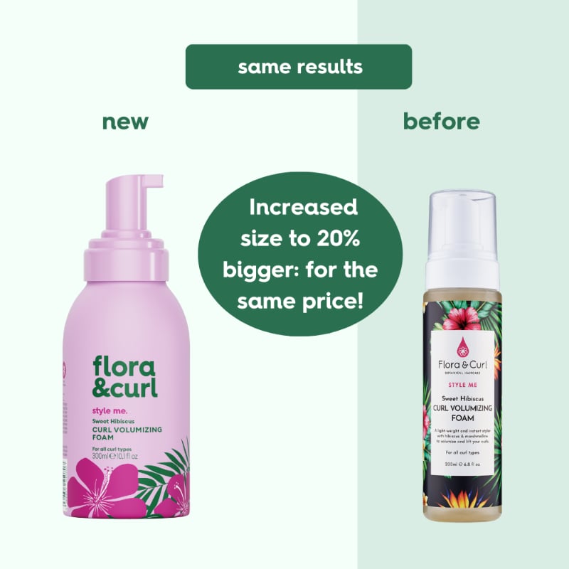 Flora & Curl Sweet Hibiscus Curl Volumizing Foam