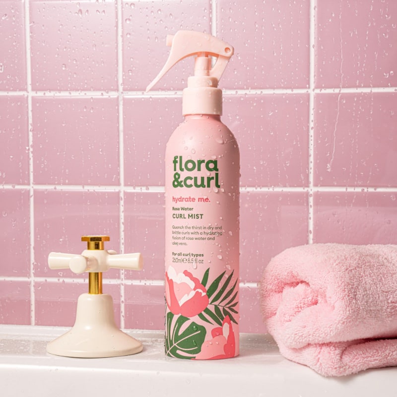 Flora & Curl Rose Water Hydrating Hair Mist