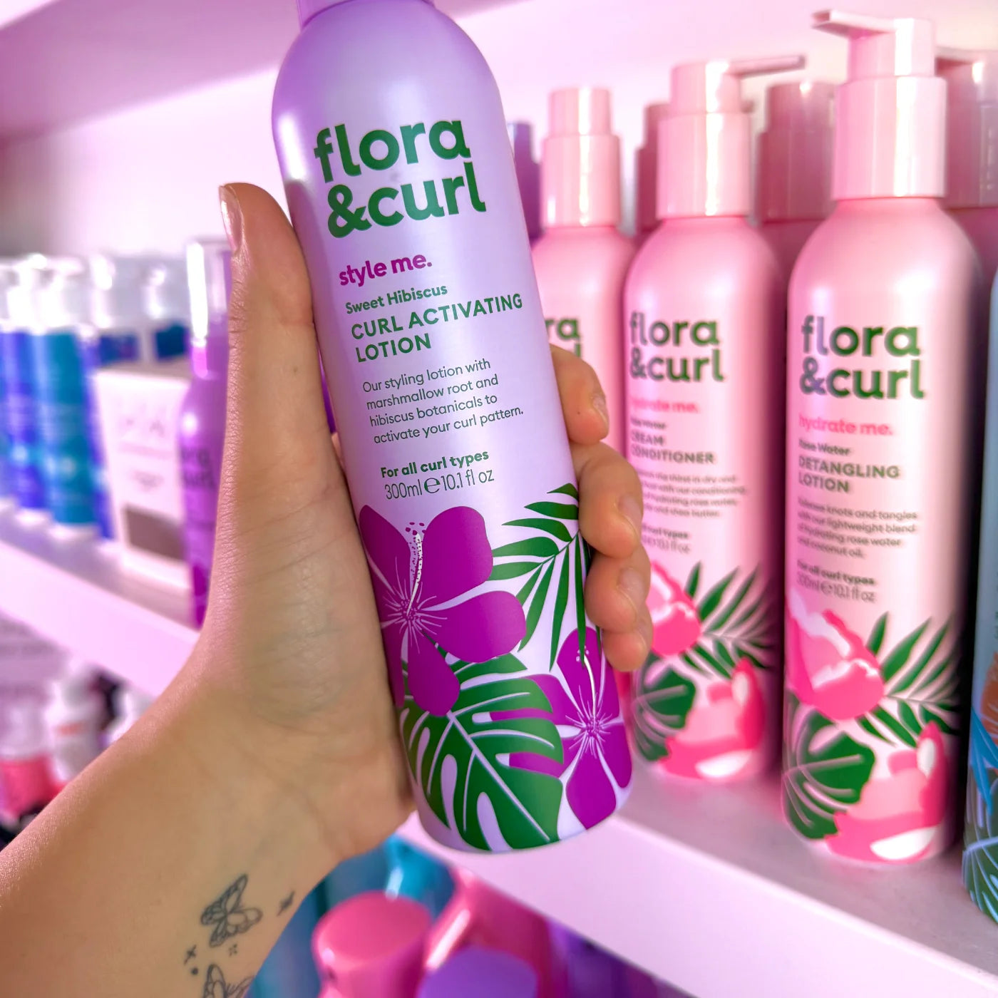 Flora & Curl Sweet Hibiscus Curl Activating Lotion