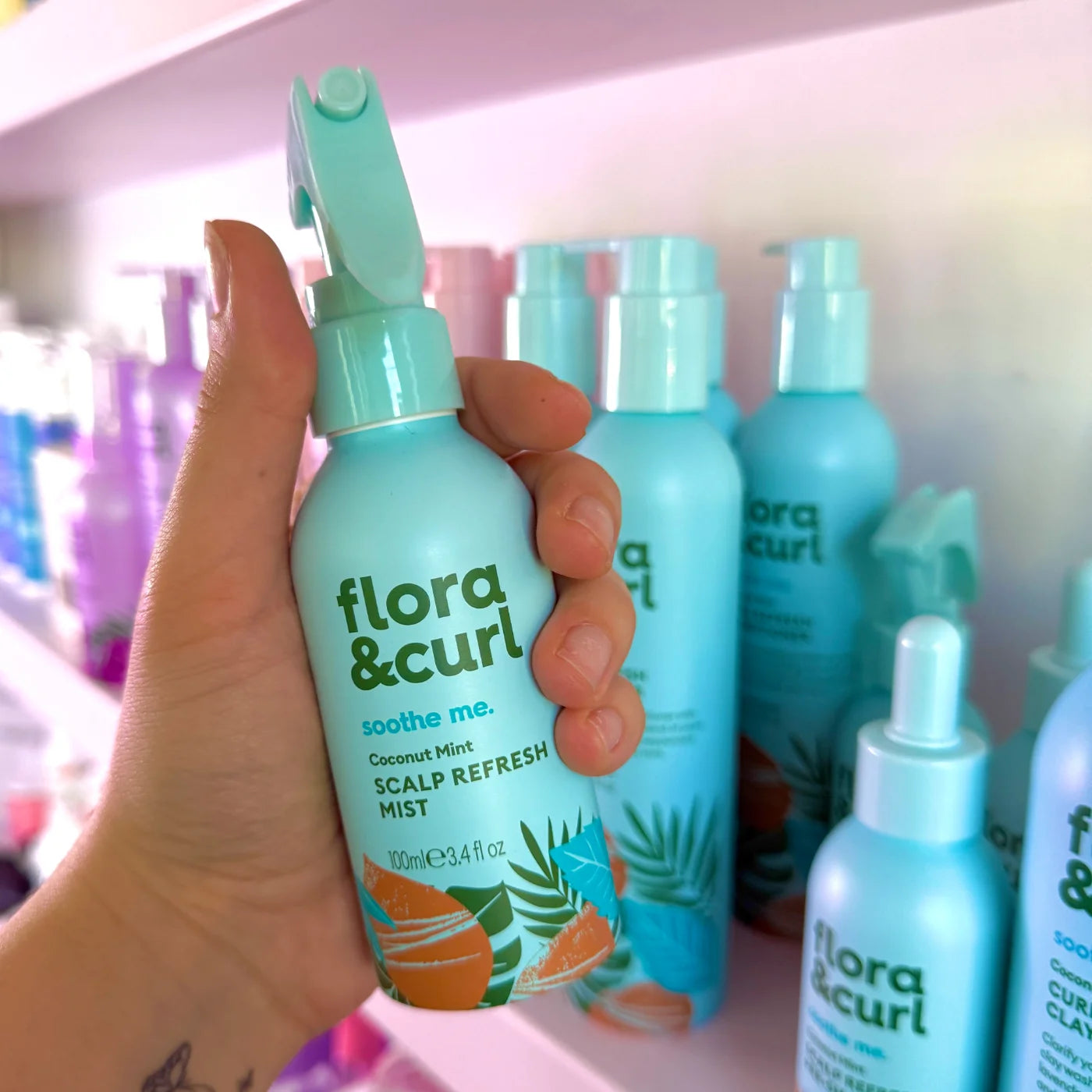 Flora & Curl Coconut Mint Scalp Refresh Mist