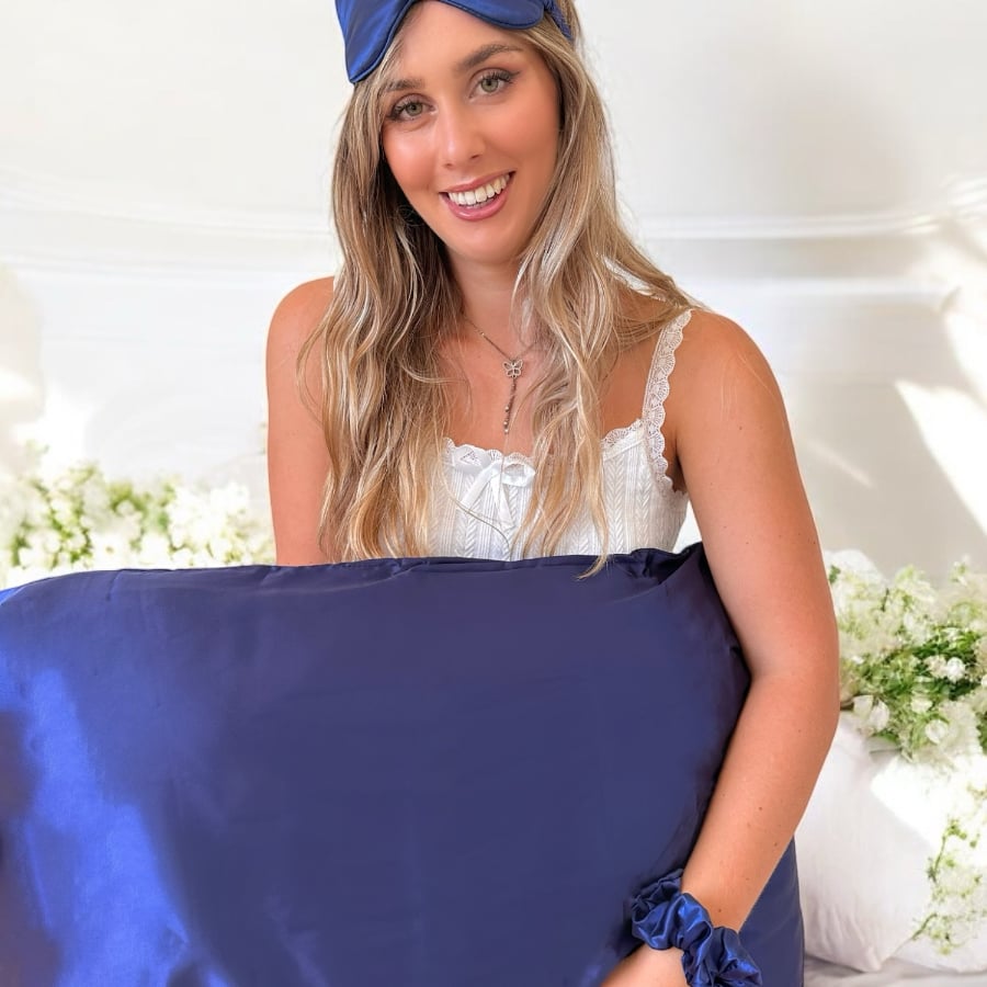 Luxe Vegan Silk Sleep Kit: Midnight