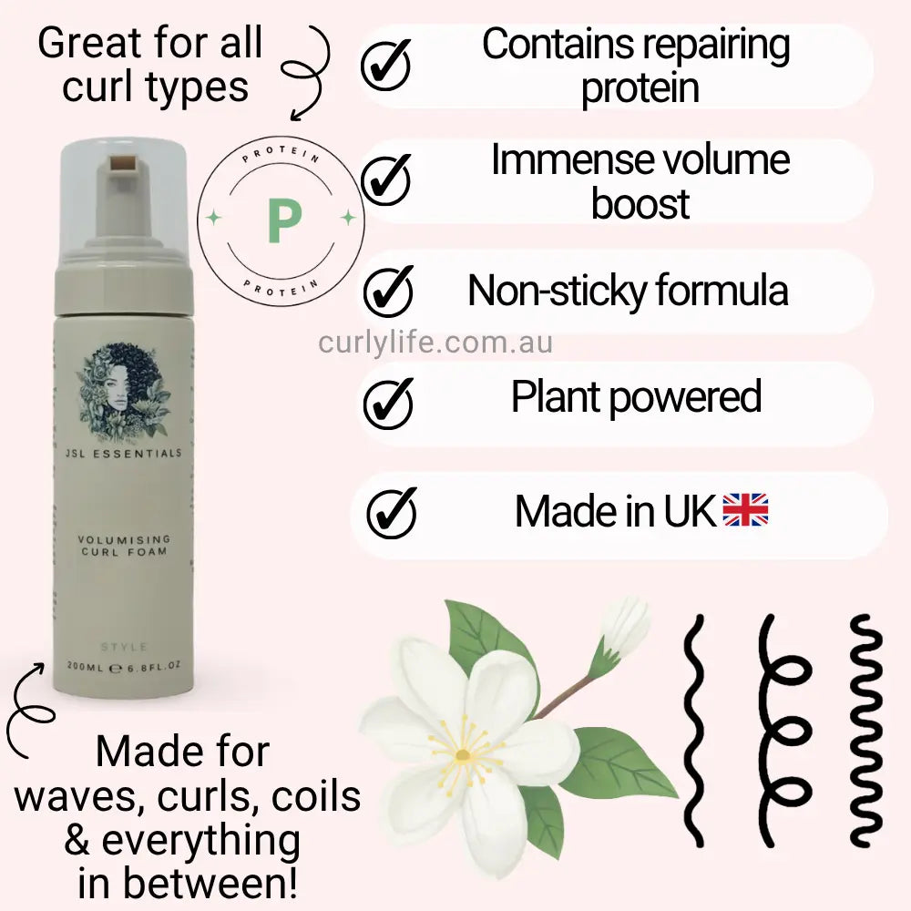 JSL Essentials Volumising Curl Foam