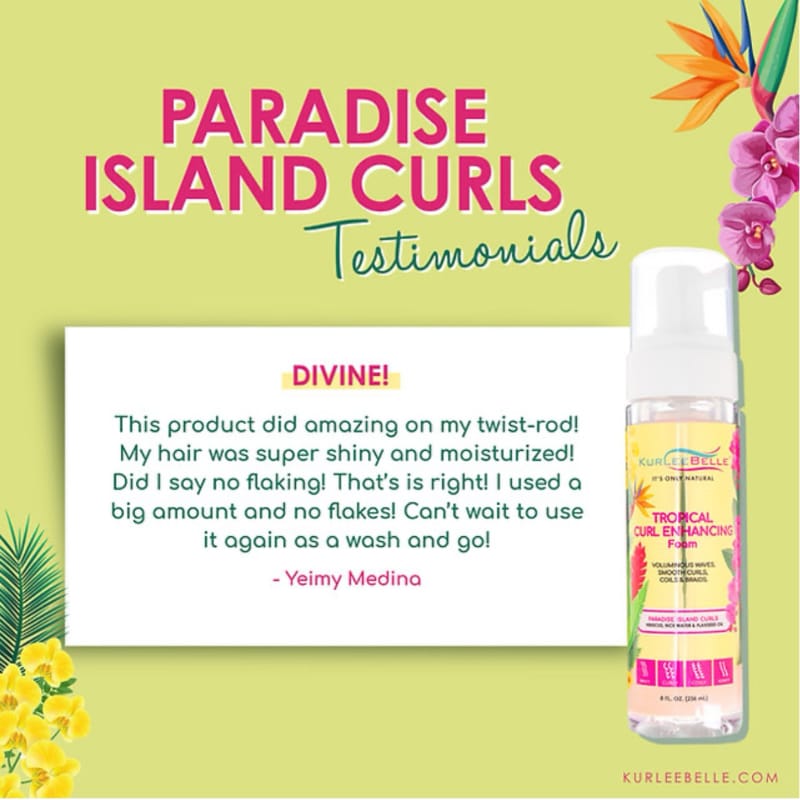 Kurlee Belle Tropical Curl Enhancing Foam