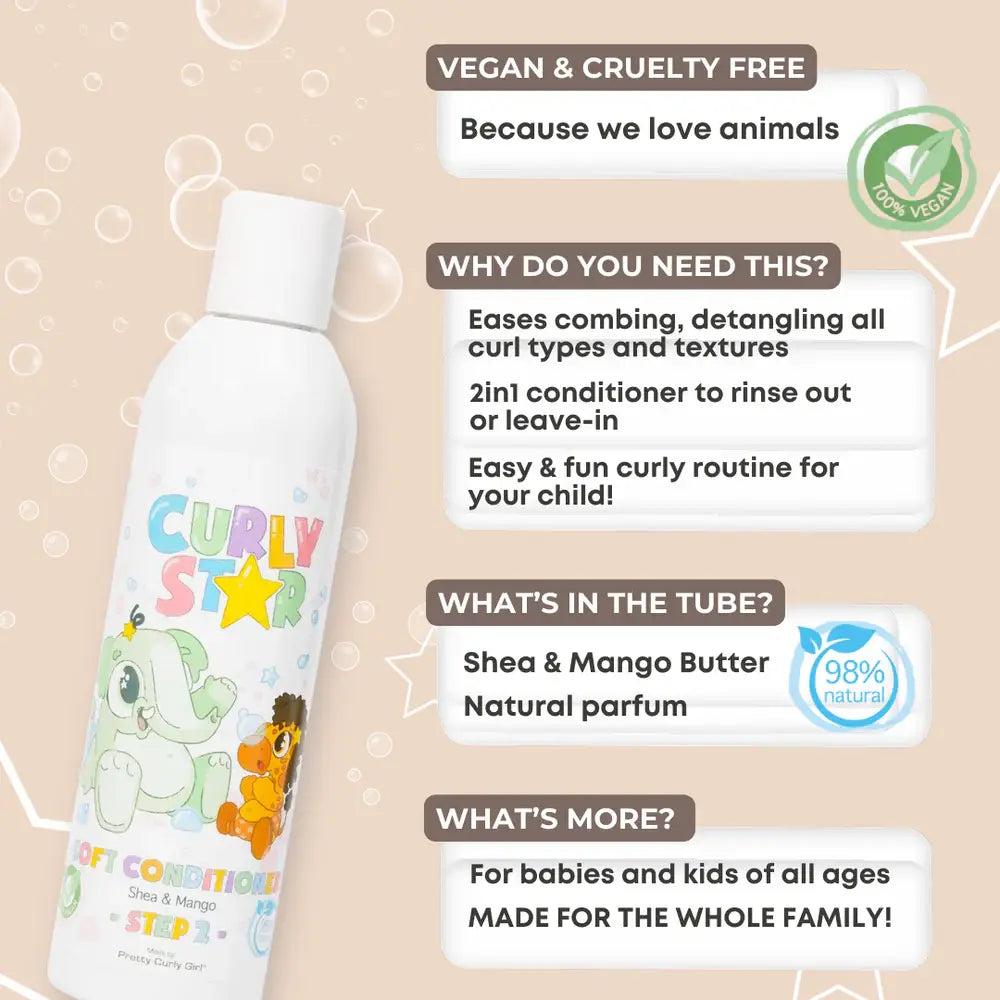 Pretty Curly Girl Curly Star - 2in1 Soft Conditioner for Kids