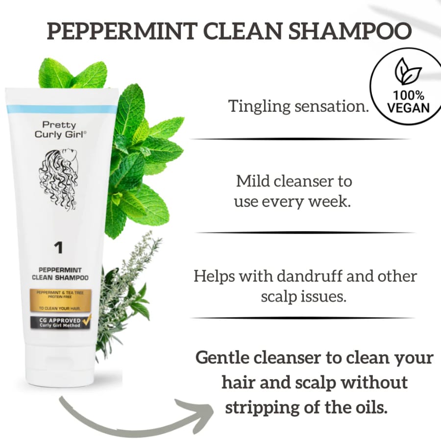 Pretty Curly Girl Peppermint Clean Shampoo