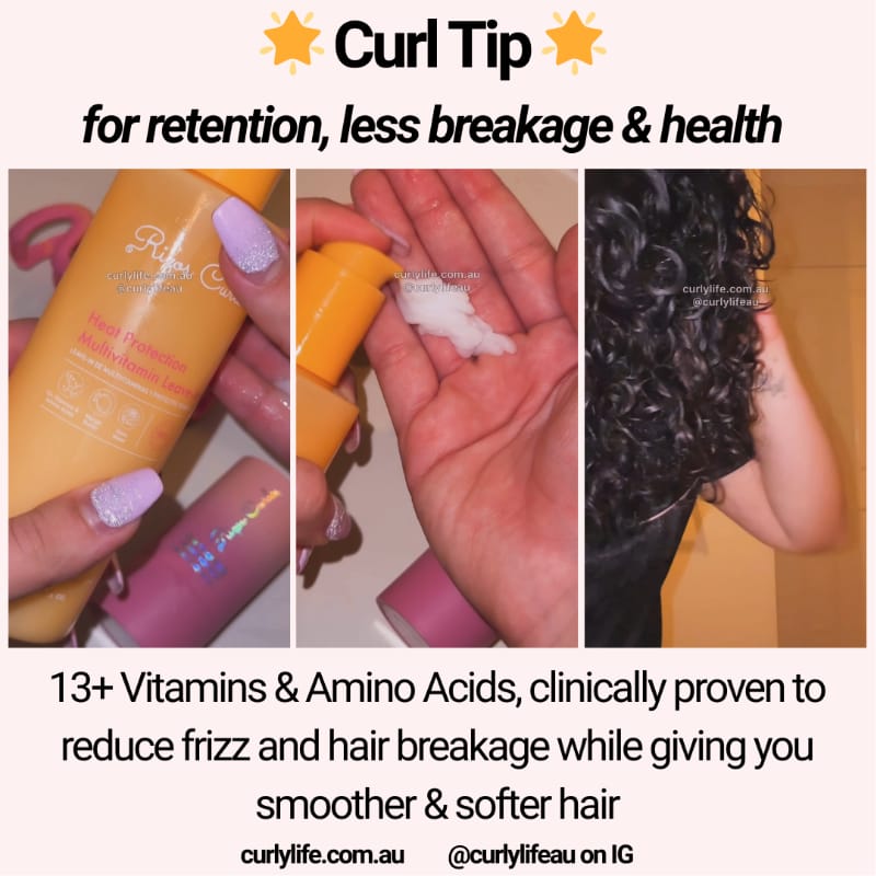 Rizos Curls Heat Protection Multivitamin Leave In