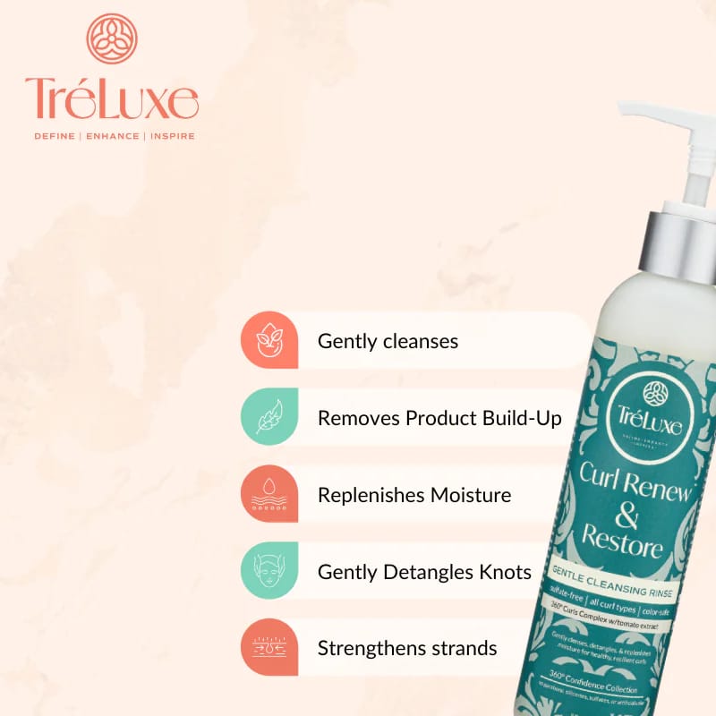 TréLuxe Curl Renew & Restore Gentle Cleansing Rinse