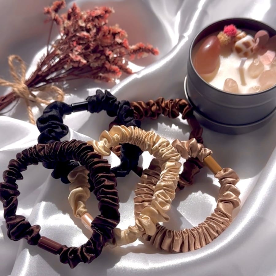 Silk Skinny Scrunchie