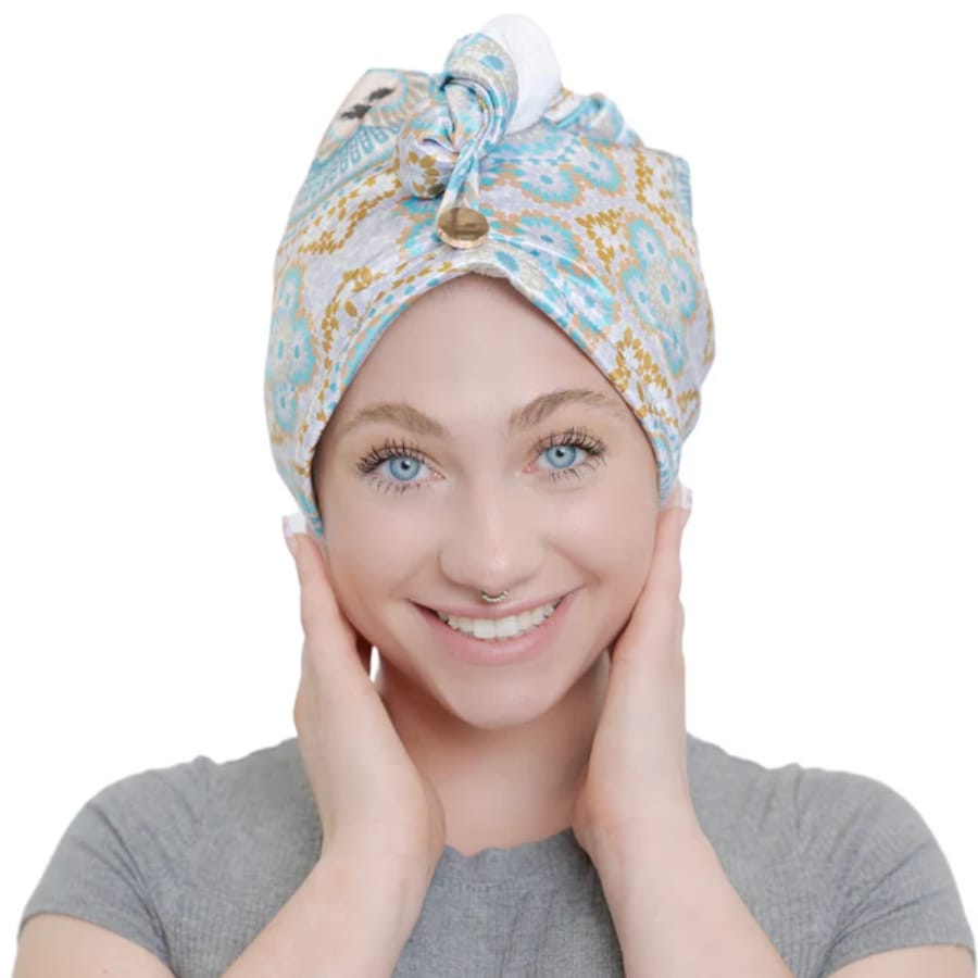 Bounce Curl Satin Microfiber Turban