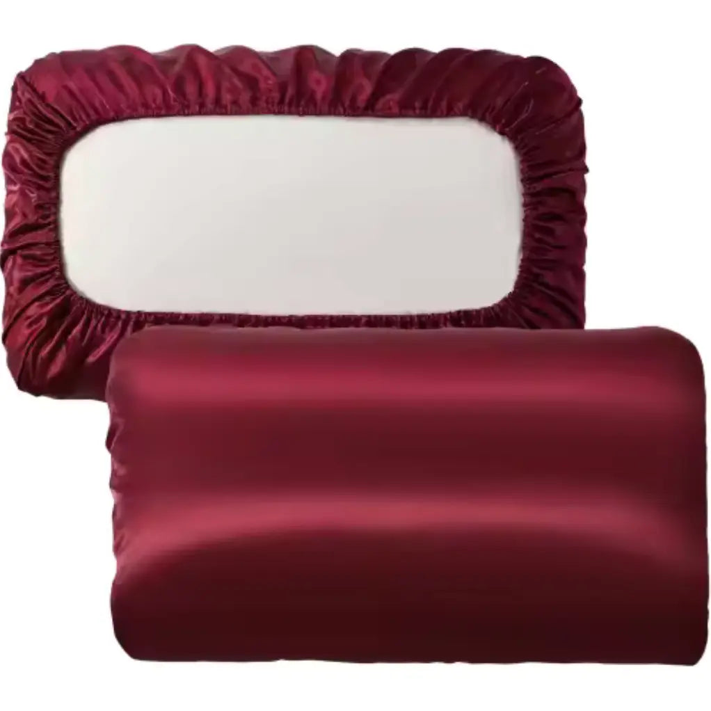 Adjustable Satin Multi-Use Cover: Wine