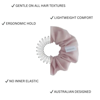 BUNLUV Active Scrunchie Blush Pink