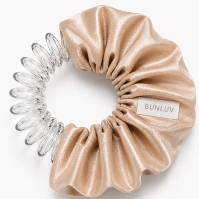 BUNLUV Satin Scrunchie: Nude