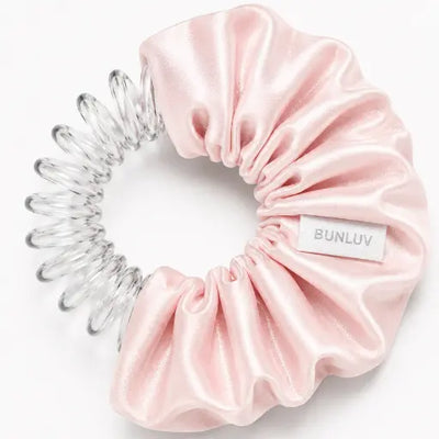 BUNLUV Satin Scrunchie: Pink