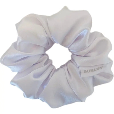 BUNLUV Satin Scrunchie White