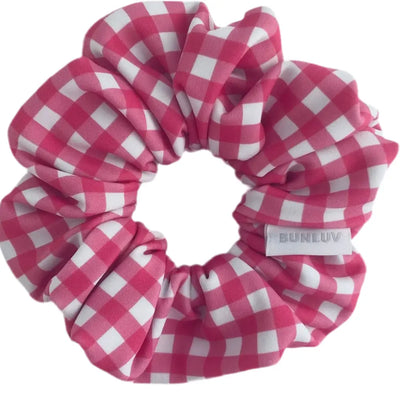 BUNLUV Swim Scrunchie Pink Gingham