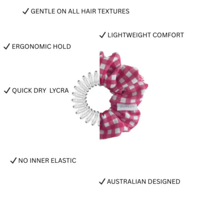 BUNLUV Swim Scrunchie Pink Gingham