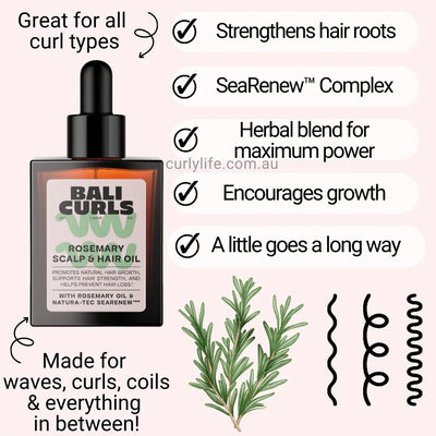 Bali Curls Rosemary Grow Hair & Scalp Oil