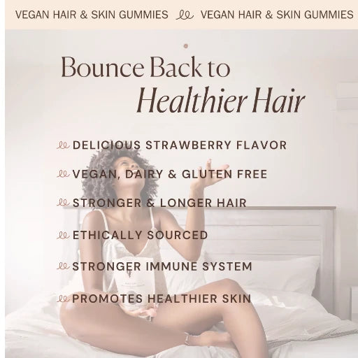 Bounce Curl Vegan Collagen Boosting Hair & Skin Gummies