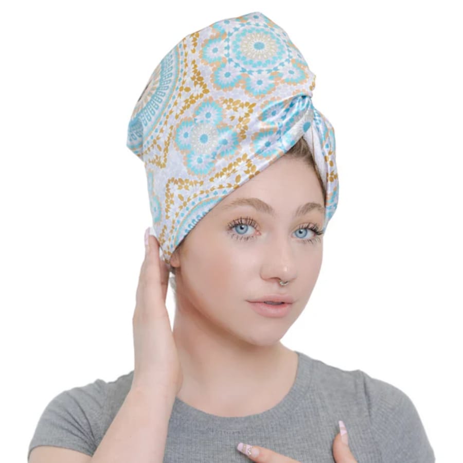 Bounce Curl Satin Microfiber Turban