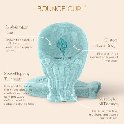 Bounce Curl Hair Drying Mittens