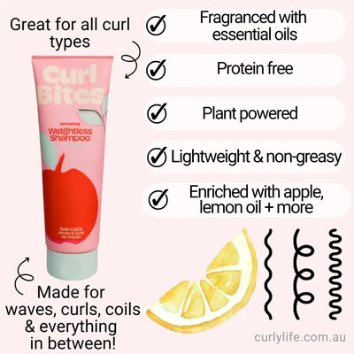 Curl Bites Refreshing Weightless Shampoo