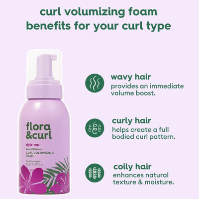 Flora & Curl Sweet Hibiscus Curl Volumizing Foam