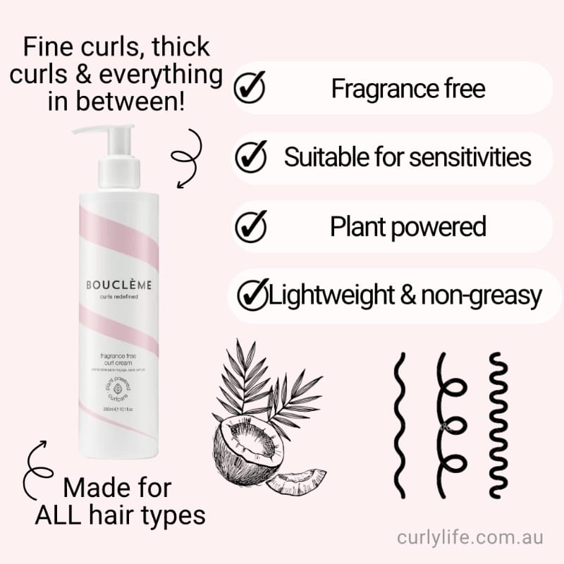Boucleme Fragrance Free Curl Cream