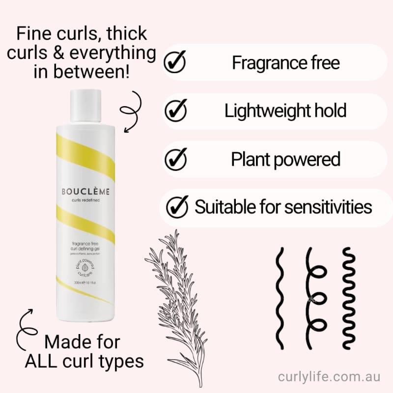 Boucleme Fragrance Free Curl Defining Gel