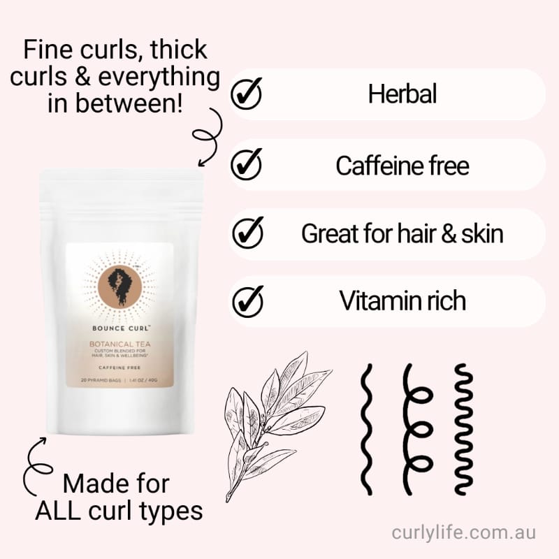 Bounce Curl Botanical Tea for Hair Skin Wellbeing