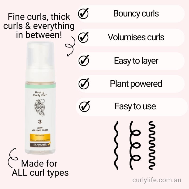 Pretty Curly Girl Airy Volume Foam