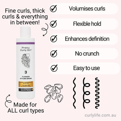 Pretty Curly Girl Flaxseed Styling Serum