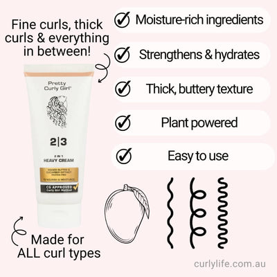 Pretty Curly Girl 2-in-1 Heavy Cream