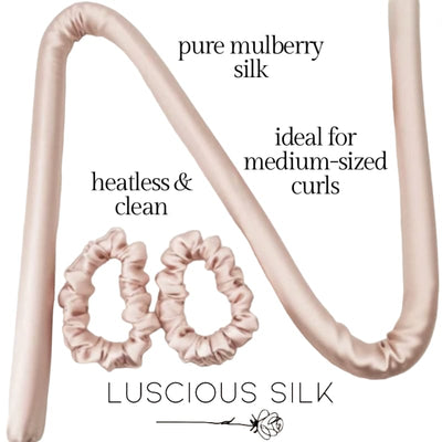 22 Momme Pure Mulberry Silk Heatless Curler Set