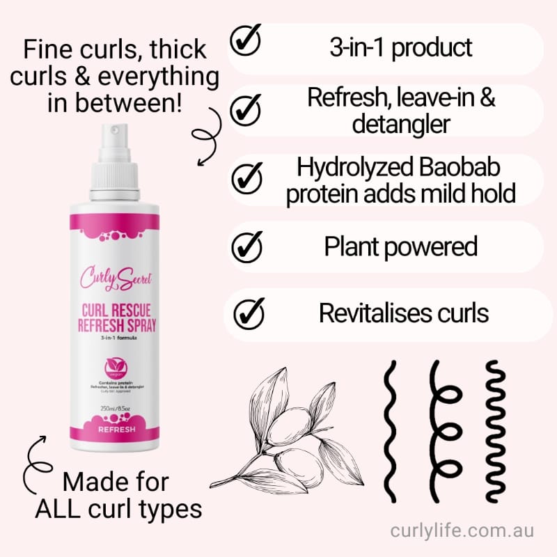 Curly Secret Curl Rescue Refresh Spray