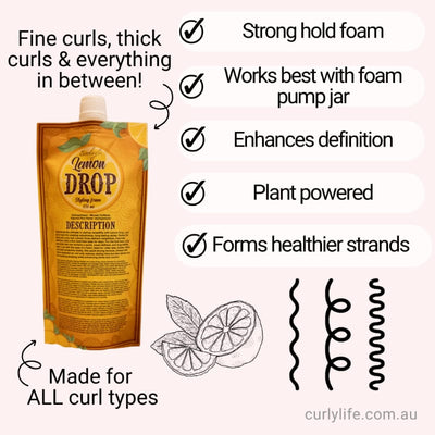 Ecoslay Lemon Drop Styling Foam (8oz/236ml)