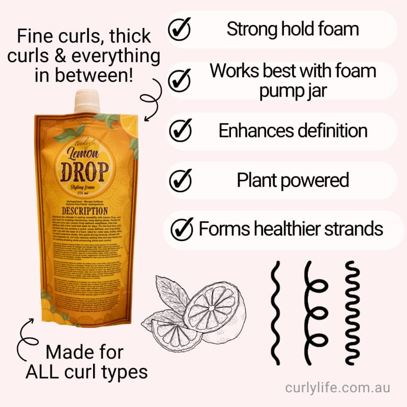 Ecoslay Lemon Drop Styling Foam (8oz/236ml)