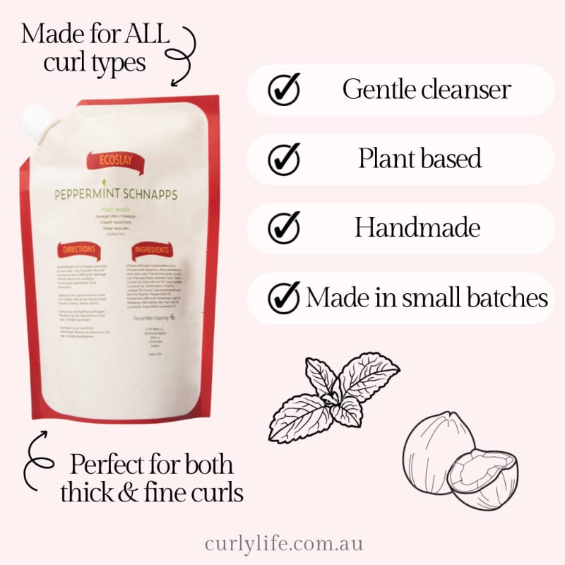 Ecoslay Peppermint Schnapps Hair Cleanser (8oz/227ml)