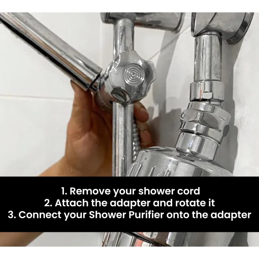 Filtered Beauty Shower Adapter (Silver)