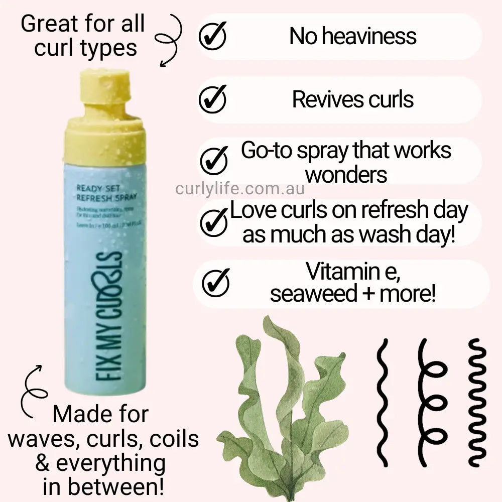 Fix My Curls Ready, Set, Refresh Spray