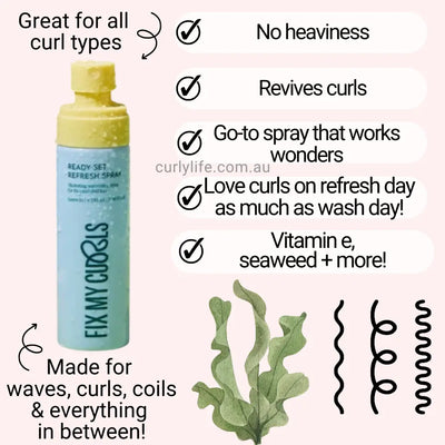 Fix My Curls Ready, Set, Refresh Spray